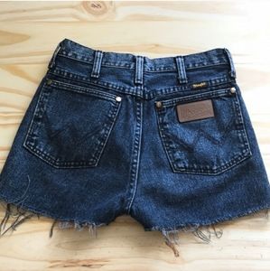 Vintage High Waisted Wrangler Jean Shorts